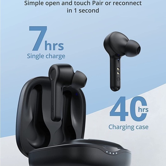 Brand New Wireless Earbuds Bluetooth USB-C Quick Charge Case Waterproof 40 Hour - Picture 12 of 14